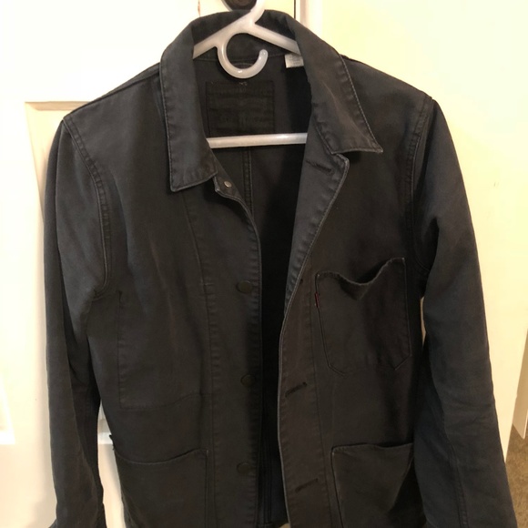 levis engineer jacket black